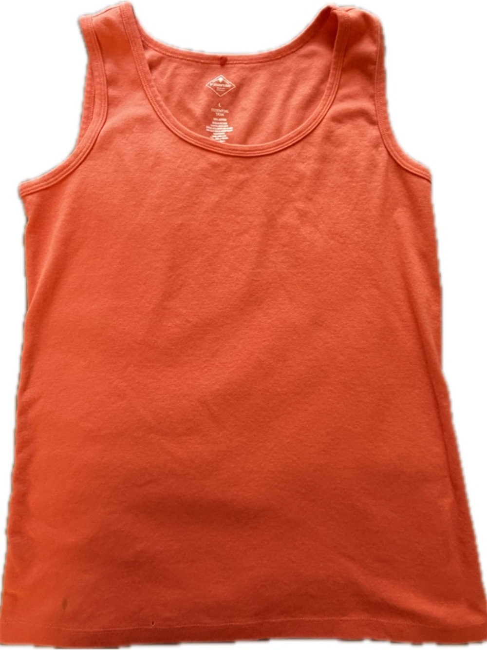 St. John's Bay Coral Orange Scoop Neck Tank Top